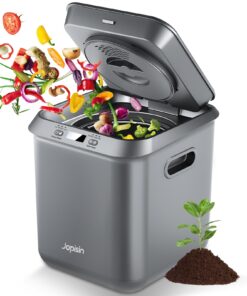 Electric Kitchen Composter for Indoor: 2.5L Large Capacity Odorless Smart Compost Bin with Detachable Carbon Filter, Updated Grinding Blade Turn Waste into Pre-Compost for Plants More Effectively