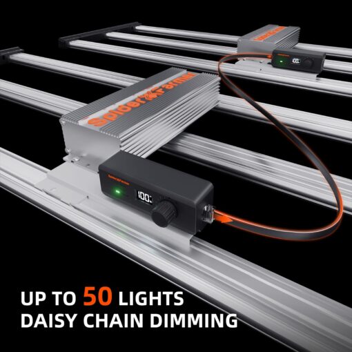 Spider Farmer SE4500 320W LED Grow Lights, Samsung LM301H EVO Diodes, 2025 Upgraded Remote App Control, 2X4ft Coverage Full Spectrum Dimmable Bar Style Growing Lamp for Indoor Plants - Image 2