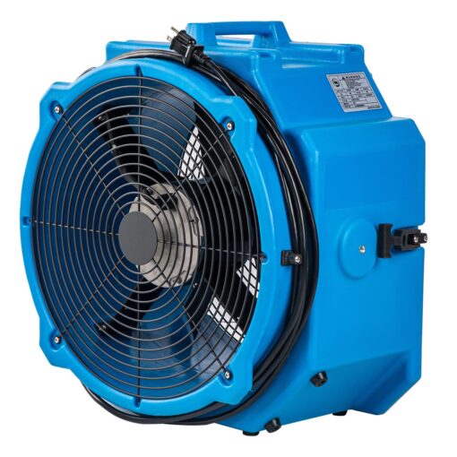 MOUNTO AM25AX 2-Speed 1/4 HP 4000 CFM 18-Inch Axial Fan Air Mover Blower with Roto-Mold Housing for Water Damage Restoration, Air Cooling, Ventilation, and Drying - Powerful Industrial Fan - Image 9