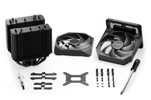 be quiet! Dark Rock Elite Air CPU Cooler | 2X Silent Wings 135mm PWM Fans | Speed Switch with 2 Modes | High-Performance Heat Pipes | Front Fan Rail System | Enhanced RAM Compatibility | BK037 - Image 2