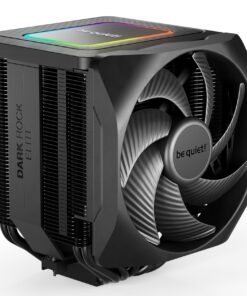 be quiet! Dark Rock Elite Air CPU Cooler | 2X Silent Wings 135mm PWM Fans | Speed Switch with 2 Modes | High-Performance Heat Pipes | Front Fan Rail System | Enhanced RAM Compatibility | BK037