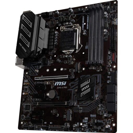 MSI Z390-A PRO LGA1151 (Intel 8th and 9th Gen) M.2 USB 3.1 Gen 2 DDR4 HDMI DP CFX Dual Gigabit LAN ATX Z390 Gaming Motherboard - Image 4