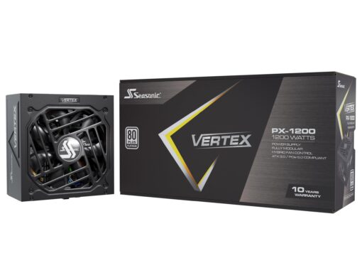 Seasonic Vertex PX-1200 | 1200W | 80+ Platinum | ATX 3.0 & PCIe 5.0 Ready | Full-Modular | ATX Form Factor | Low Noise | Premium Japanese Capacitor | Nvidia RTX 30/40 Super & AMD GPU Compatible