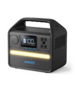 Anker 521 Portable Power Station Upgraded with LiFePO4 Battery, 256Wh 6-Port PowerHouse, 300W (Peak 600W) Solar Generator (Solar Panel Optional), 2 AC Outlets, 60W USB-C PD Output, Outdoor Generator