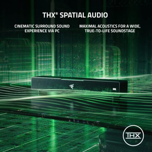 Razer Leviathan V2: Multi-Driver PC Gaming Soundbar with Subwoofer - THX Spatial Audio - Compact Design - Chroma RGB - Bluetooth 5.2 - for Desktop/Laptop, Smartphones, Tablets & Nintendo Switch - Image 6