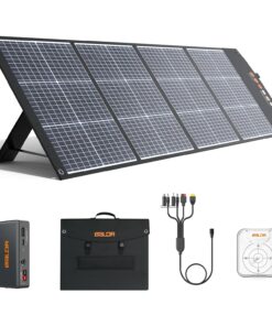 BALDR Solar Panels 200W Monocrystalline Portable Folding Solar Charger for Solar Generators and Portable Power Stations，Solar Panel Kit for Camping, Off Grid Living