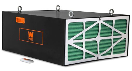 WEN AF1270 4.2-Amp 3-Speed Remote-Controlled Industrial-Strength Air Filtration System (750/950/1270 CFM) , Black - Image 4