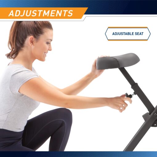 Marcy Foldable Magnetic Resistance Upright Exercise Bike NS-654, Black, One Size - Image 3
