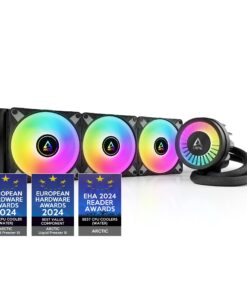 ARCTIC Liquid Freezer III 360 A-RGB - CPU AIO Water Cooler, Water Cooling PC, Intel & AMD, Efficient PWM-Controlled Pump, Fan: 200–2000 RPM, LGA1851 and LGA1700 Contact Frame - Black