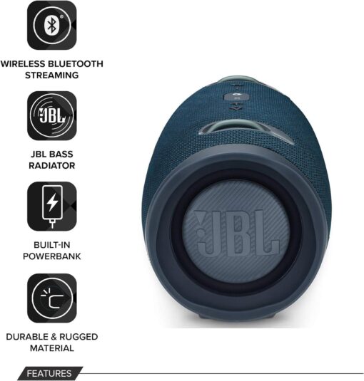 JBL Xtreme 2 Portable Wireless Bluetooth Speakers - Pair (Blue) - Image 6