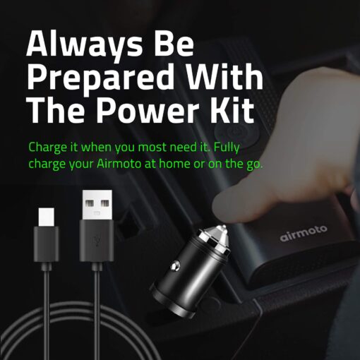 Airmoto and Power Kit Bundle Deal - 3 bundle - Tire Inflator Portable Air Compressor with Power Kit for Charging at Home and on The Road - Cordless Air Pump for Car Tires, Motorcycle, Bicycle - Image 6