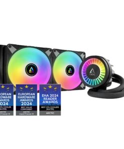 ARCTIC Liquid Freezer III 280 A-RGB - CPU AIO Water Cooler, Water Cooling PC, Intel & AMD, Efficient PWM-Controlled Pump, Fan: 200–1900 RPM, LGA1851 and LGA1700 Contact Frame - Black