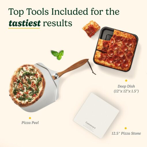 Cuisinart Indoor Pizza Oven – Bake 12” Pizzas in Minutes – Portable Countertop Pizza Oven – Stainless Steel – CPZ-120BKS - Image 5