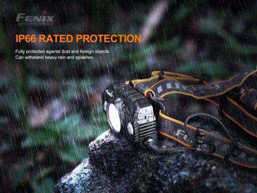 Fenix HP30R v2.0 Headlamp, 3000 Lumen Rechargeable Heavy-Duty with Spotlight & Floodlight, Detachable Power Pack and LumenTac Organizer, Black - Image 3