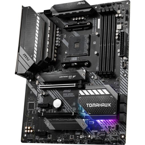MSI MAG B550 TOMAHAWK Gaming Motherboard (AMD AM4, DDR4, PCIe 4.0, SATA 6Gb/s, M.2, USB 3.2 Gen 2, HDMI/DP, ATX, AMD Ryzen 5000 Series processors) - Image 6