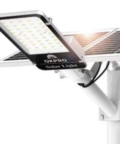 OKPRO 12000W Solar Street Lights Outdoor - 7000K Solar Parking Lot Lights Commerical Dusk to Dawn, Outdoor Street Light Heavy Duty, Wide Angle IP66 Waterproof with Remote Control
