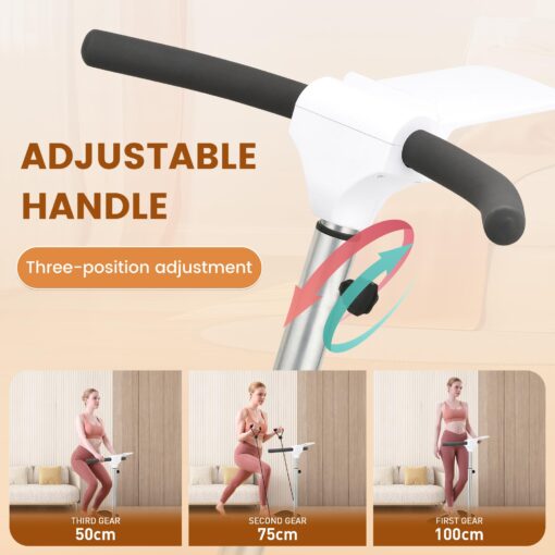 EILISON FIRMHOLD Handle Vibration Plate Exercise Machine for Lymphatic Drainage- Whole Body Workout Vibration Platform 350lbs for Beginners & Recovery, Body Shape Machine for Tonning (Handle Brown) - Image 6