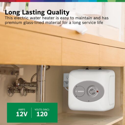 BOSCH Electric Mini-Tank Water Heater Tronic 3000 T 4-Gallon (ES4) - Eliminate Time for Hot Water - Shelf, Wall or Floor Mounted - Image 9