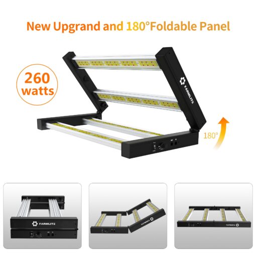 FARMLITE Grow Light LED Grow Lights for Indoor Plants Full Spectrum Growing Light Plant Hanging Growing Lamps Seedling Daisy Chain Dimmable Board 4x4ft Coverage (260watts) - Image 7