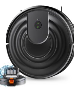 Robot Vacuum and Mop Combo 2 in 1 Mopping Robot Vacuum Cleaner with Schedule WiFi/Alexa/App Smart Self-Charging Robotic Vacuum Ultra-Slim Quiet Tangle-Free Ideal for Hard Floor Pet Hair Carpet-650mL