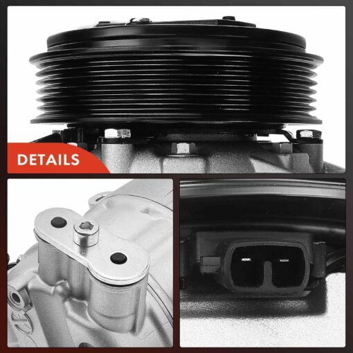 A-Premium Air Conditioner AC Compressor with Clutch Compatible with Maserati Ghibli 3.0L 2014-2019 - Image 3