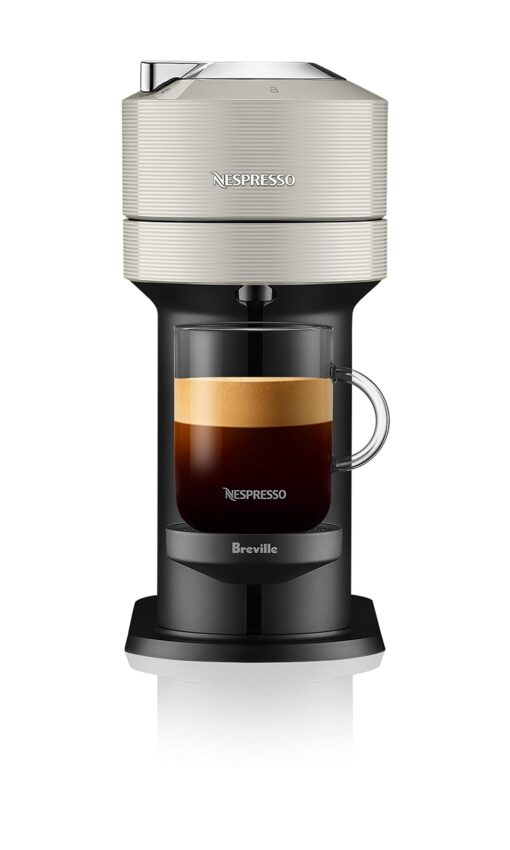 Nespresso Vertuo Next Coffee and Espresso Maker by Breville, with Aeroccino Milk Frother, Light Grey - Image 6