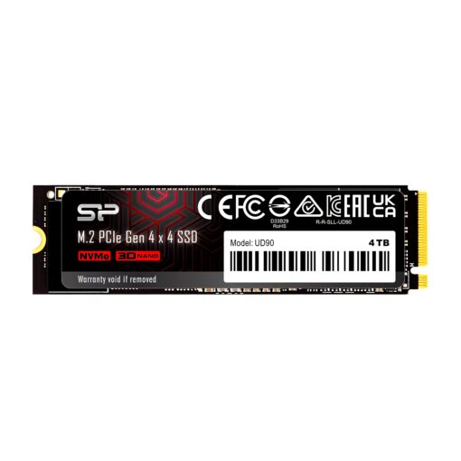 Silicon Power 4TB UD90 NVMe 4.0 Gen4 PCIe M.2 SSD R/W up to 5,000/4,500 MB/s (SP04KGBP44UD9005)