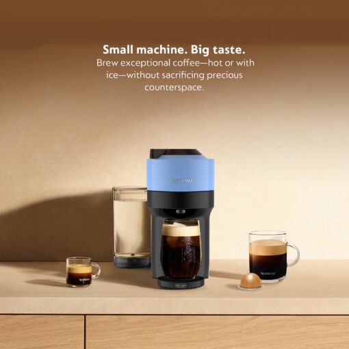 Nespresso Vertuo Pop+ Coffee and Espresso Machine by De'Longhi with Aeroccino Milk Frother, Pacific Blue - Image 7