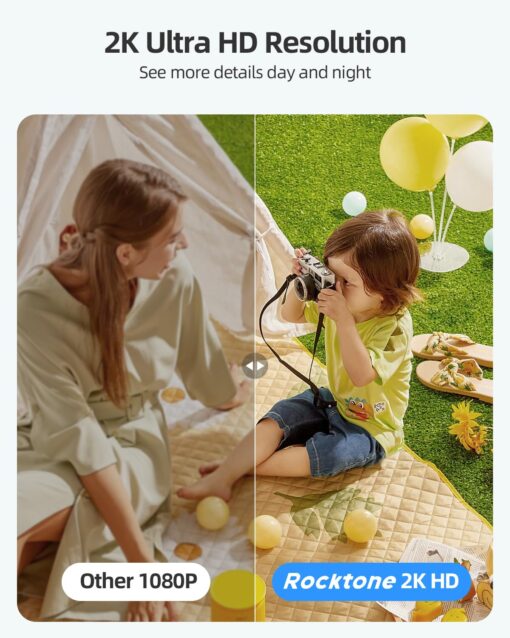 2K Security Cameras Wireless Outdoor, 4 Pack Battery Powered WiFi Cameras for Home Security with AI Motion Detection, Spotlight Color Night Vision, 2-Way Talk, Siren Alarm, IP65, Cloud/SD Storage - Image 6