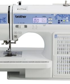 Brother CS7205 Computerized Sewing Machine with Wide Table, 150 Built-in Stitches, SA5FTPKG 5 Foot Embellishment Pack Included