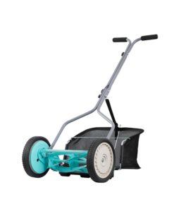American Lawn Mower Company 1304-14GC 14-Inch 5-Blade Push Reel Lawn Mower with Grass Catcher, Mint