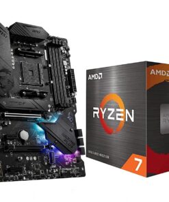 INLAND Micro Center AMD Ryzen 7 5700X 8-Core 16-Thread Unlocked Desktop Processor with MSI MPG B550 Gaming Plus ATX Gaming Motherboard (AMD AM4, DDR4, PCIe 4.0, M.2)