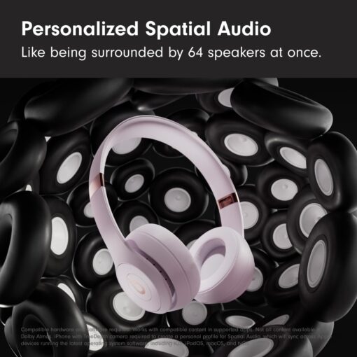 Beats Solo 4 Wireless Headphones with 20W Power Adapter - Cloud Pink - Image 7