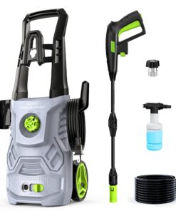 Pressure Washer, 4200PSI 2.6 GPM Power Washer with Foam Cannon 23FT Hose PATOOLIO Electric High Pressure Washer for Fences, Patios, Decks, Patios and Cars Powerwasher