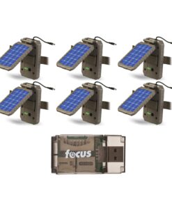 Stealth Cam Lithium Solar Power Panel (6-Pack) Bundle with Card Reader (7 Items)
