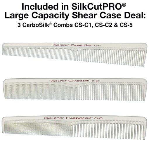 Olivia Garden SilkCutPro Professional Hairdressing Shear Large Capacity Shear Case Deal Contains Professional Hairdressing 6.5" Shear and Thinner Intro Case Contains: SKP-650, SKP-T635 - Image 4