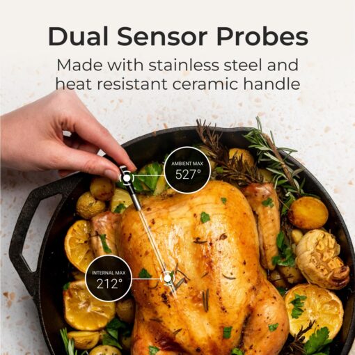 MEATER Block: WiFi Smart Wireless Meat Thermometer | 4 Probes, Long Range | Perfect for BBQ, Oven, Grill, Kitchen, Smoker, Air Fryer | Apple Watch, Alexa Compatible | iOS & Android App - Image 5