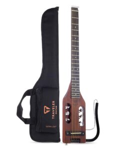 Traveler Guitar Ultra-Light Acoustic Acoustic-Electric Guitar, Antique Brown