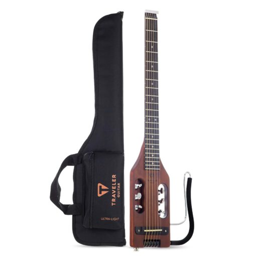 Traveler Guitar Ultra-Light Acoustic Acoustic-Electric Guitar, Antique Brown