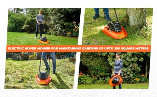 BLACK+DECKER BEMWH551-QS 1200W Electric Hover Mower, 12" (30cm) Winged Blade, Multi Directional Cutting, Ideal for Smaller Lawns up to 250 Metre Square,46 cm Cable Length, 1 Year Manufacturer Warranty - Image 12
