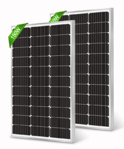 WERCHTAY 300 Watt Solar Panels, 12V 150 Watt 2 Pack, Monocrystalline Cell High-Efficiency PV Module, Solar Panels for Homes Camping RV Battery Boat Caravan and Other Off-Grid System (300W)