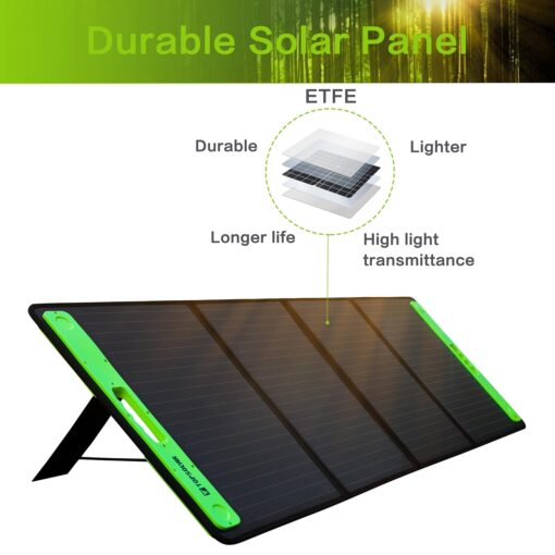 Topsolar 200W Foldable Portable Solar Panel Charger Kits for Portable Power Station Generator Cell Phones Camera Lamp 12V Car Boat RV Battery(Dual USB Ports & 19/14.4V DC Output) - Image 6