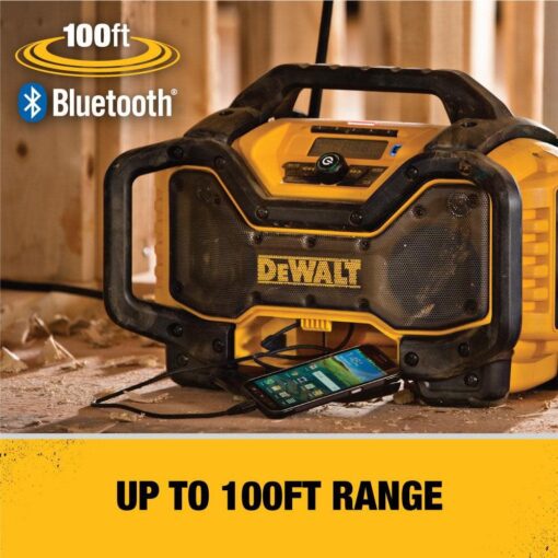 DEWALT 20V MAX Bluetooth Radio, 100 ft Range, Portable for Jobsites (DCR025) - Image 7