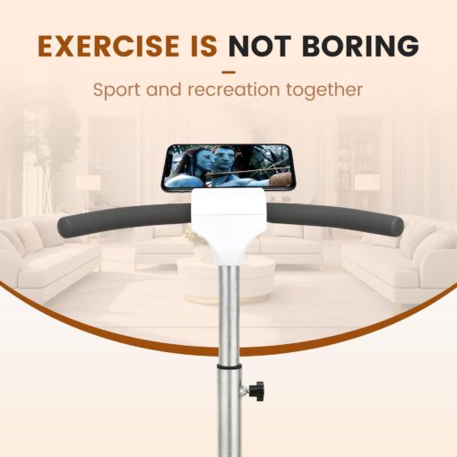 EILISON FIRMHOLD Handle Vibration Plate Exercise Machine for Lymphatic Drainage- Whole Body Workout Vibration Platform 350lbs for Beginners & Recovery, Body Shape Machine for Tonning (Handle Brown) - Image 7