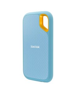 SanDisk 4TB Extreme Portable SSD - Up to 1050MB/s, USB-C, USB 3.2 Gen 2, IP65 Water and dust Resistance, Updated Firmware, Sky Blue - External Solid State Drive - SDSSDE61-4T00-G25B