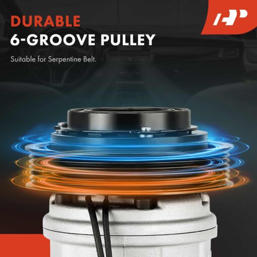 A-Premium Air Conditioner AC Compressor with Clutch Compatible with Maserati Ghibli 3.0L 2014-2019 - Image 5
