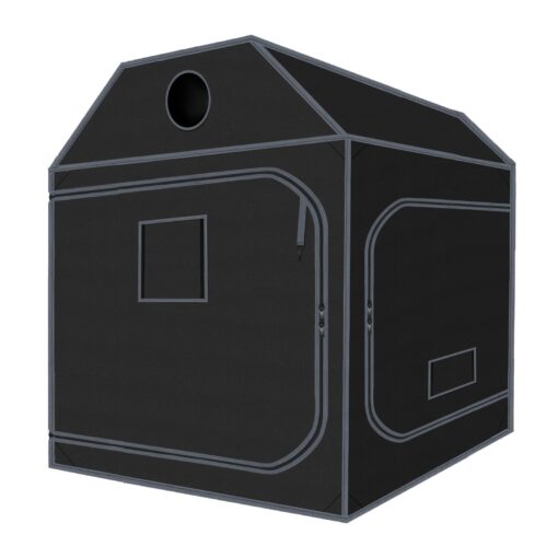 5x5 Grow Tent, 60"x60"x72" Roof Cube Plant Grow Tent, Indoor Growing Tent with Observation Windows, Lightproof Roof Cube Tent with Floor Tray, Mylar Hydroponic Tent