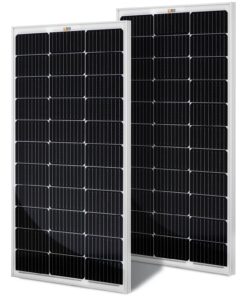 RICH SOLAR 200 Watt 12 Volt Monocrystalline Solar Panel 2 Pack of 9BB Cell 100W High Efficiency Solar Module Charge Battery for RV Trailer Camper Marine Off Grid