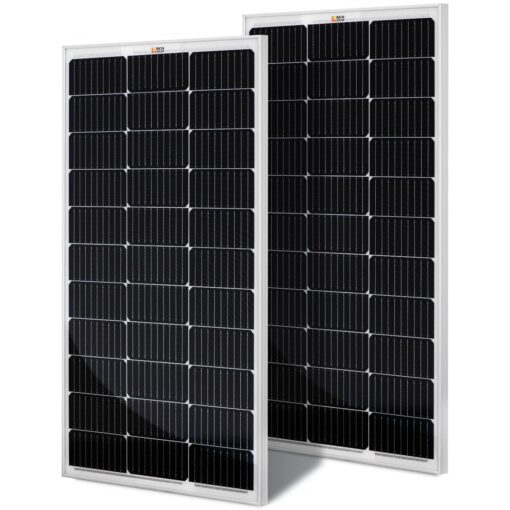 RICH SOLAR 200 Watt 12 Volt Monocrystalline Solar Panel 2 Pack of 9BB Cell 100W High Efficiency Solar Module Charge Battery for RV Trailer Camper Marine Off Grid