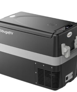 BougeRV 12V Refrigerator Fridge Freezer Portable Car Fridge 42 Quart Electric Cooler 12V/24V DC 110~240V AC for RV Camper Truck Jeep Pickup SUV Van Boat Camping Tailgating Road Trip Outdoor Travel